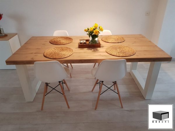 Eettafel steigerhout - Afbeelding 2