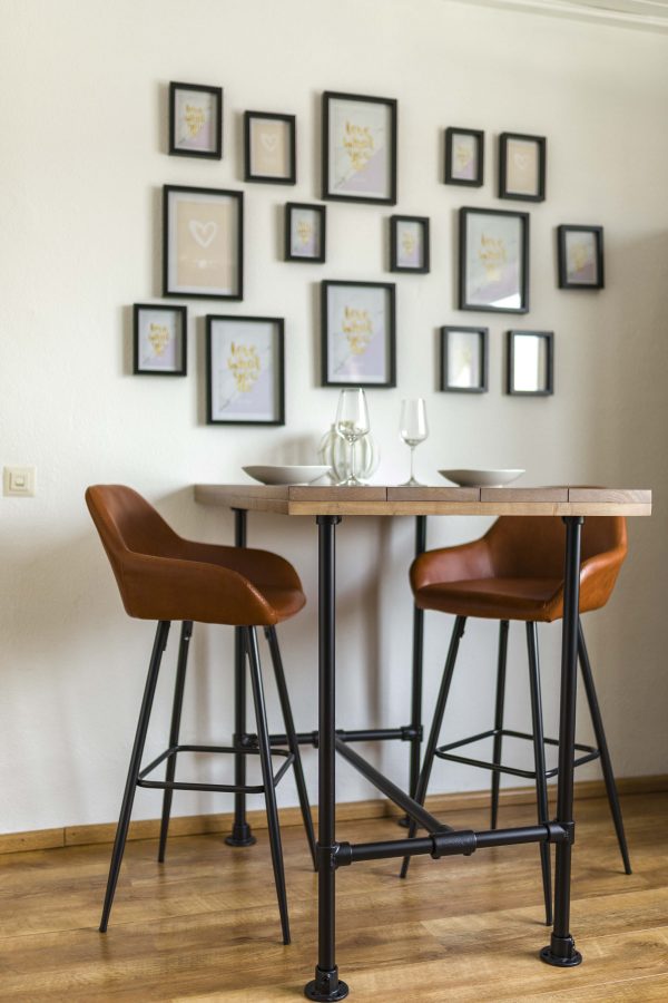 Industriële bartafel steigerhout - Afbeelding 3