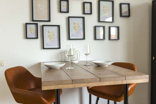 Industriële bartafel steigerhout - Afbeelding 4