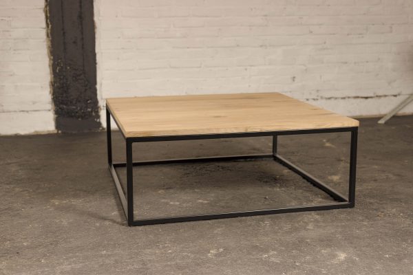 Salontafel eiken frame vierkant - Afbeelding 5