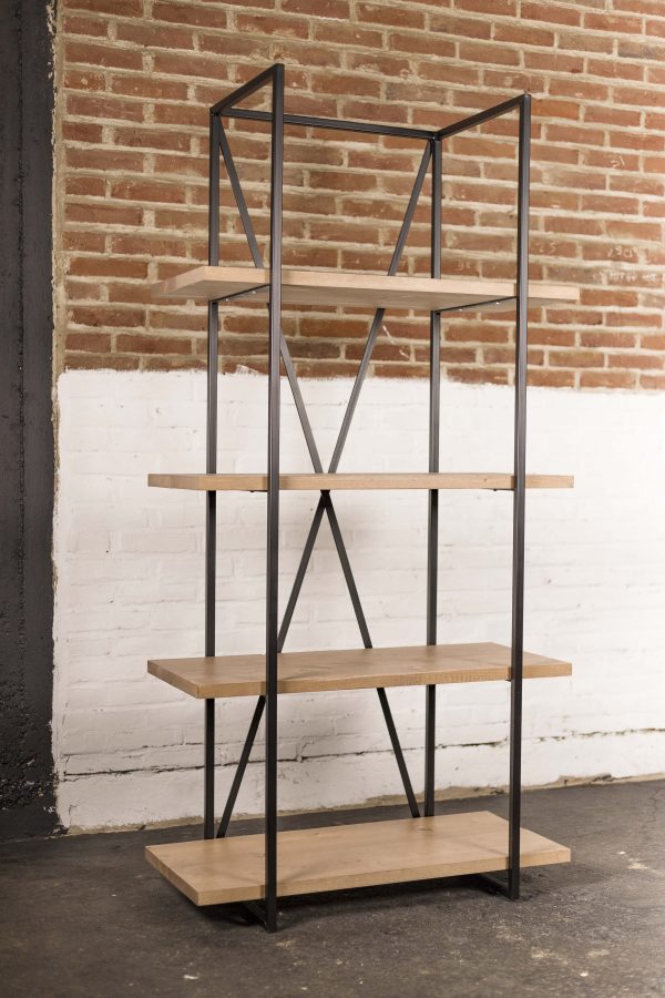 Kast van steigerhout en staal - Afbeelding 2