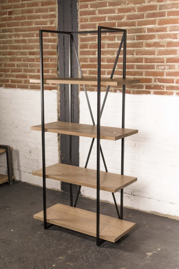 Kast van steigerhout en staal - Afbeelding 4