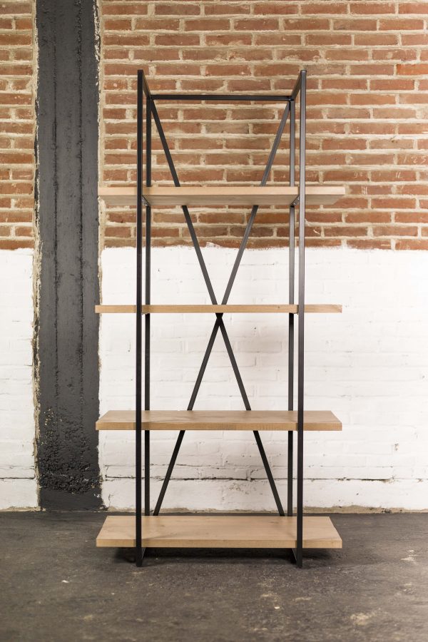 Kast van steigerhout en staal - Afbeelding 5
