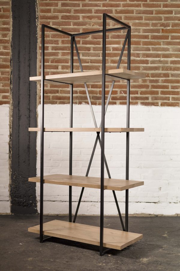 Kast van steigerhout en staal - Afbeelding 6