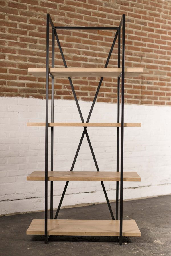 Kast van steigerhout en staal - Afbeelding 7