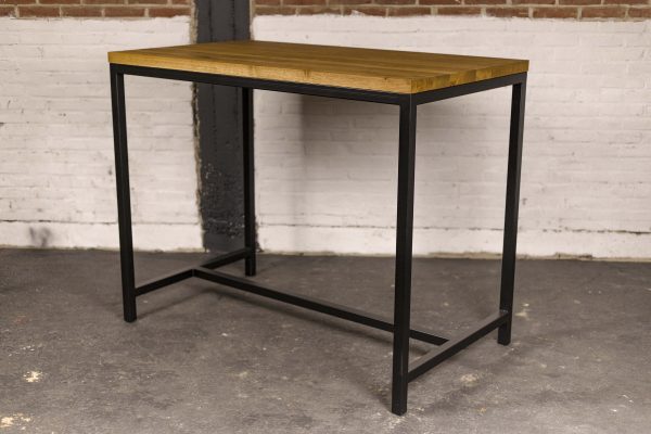 Industriële bartafel eiken
