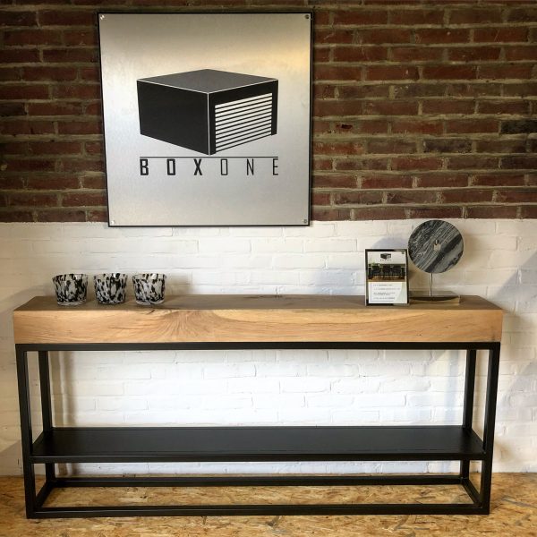 Sidetable eiken balk