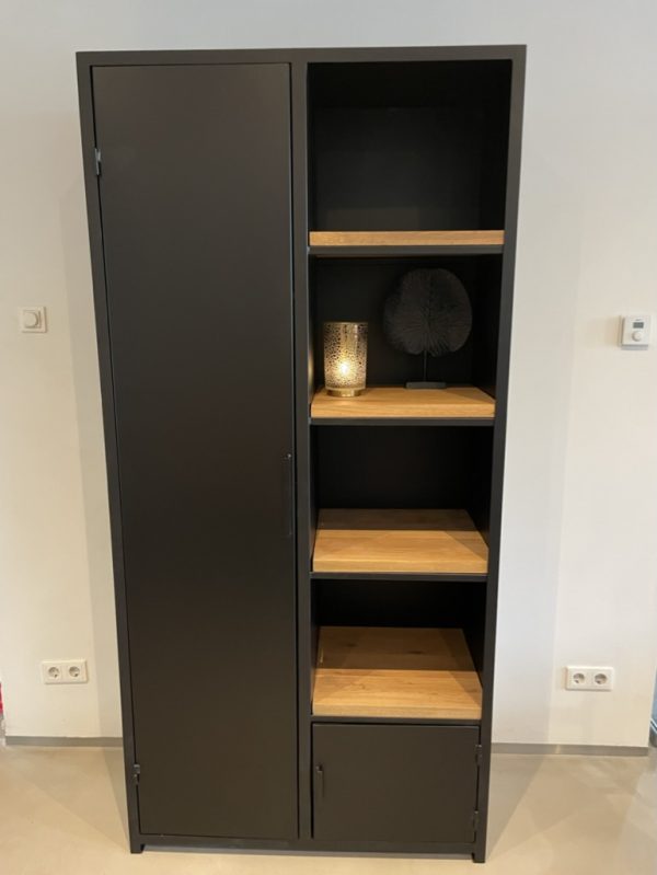 Lockerkast staal & eiken - Afbeelding 5