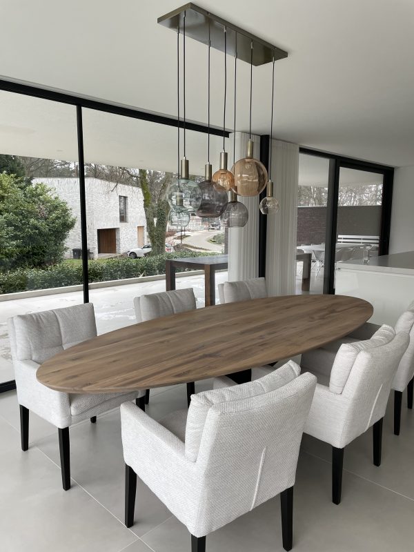 Eettafel eiken ovaal verjongd - Afbeelding 2